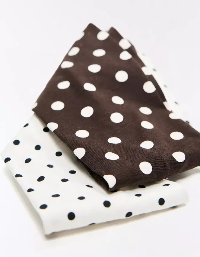 2-Pack of Polka Dot Hair Bands – Accessories 2-Pack of Polka Dot Hair Bands – Accessories
