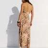 Animal Print Tulle Midi Dress Animal Print Tulle Midi Dress