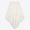 Asymmetric Long Skirt with Lace Trim Asymmetric Long Skirt with Lace Trim