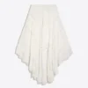 Asymmetric Long Skirt with Lace Trim Asymmetric Long Skirt with Lace Trim