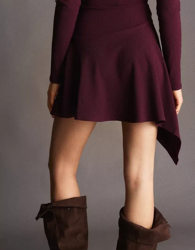 Asymmetric Long Sleeve Mini Dress with a Flared Hem – Dresses and Jumpsuits Asymmetric Long Sleeve Mini Dress with a Flared Hem – Dresses and Jumpsuits