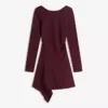 Asymmetric Long Sleeve Mini Dress with a Flared Hem – Dresses and Jumpsuits Asymmetric Long Sleeve Mini Dress with a Flared Hem – Dresses and Jumpsuits