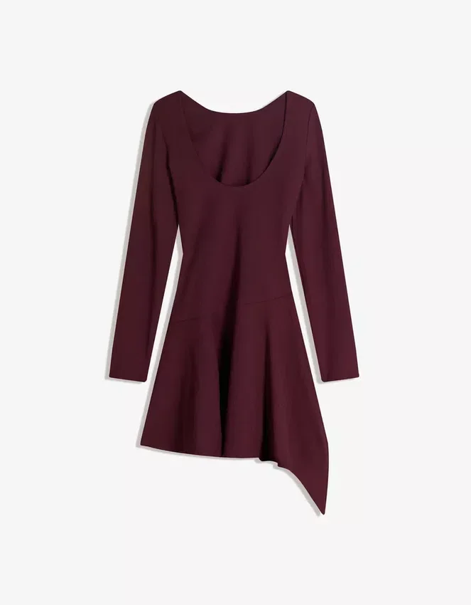 Asymmetric Long Sleeve Mini Dress with a Flared Hem – Dresses and Jumpsuits Asymmetric Long Sleeve Mini Dress with a Flared Hem – Dresses and Jumpsuits