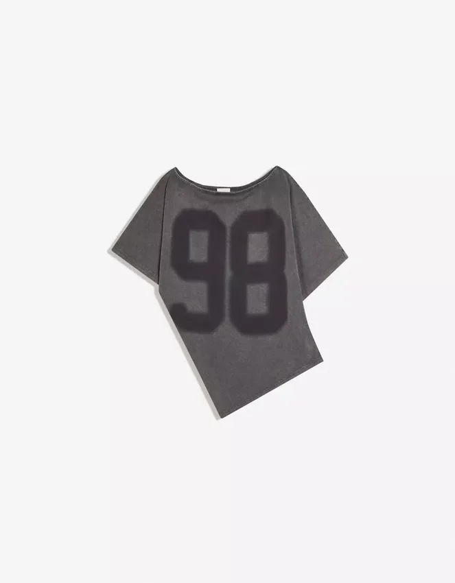 Asymmetric Print T-Shirt Asymmetric Print T-Shirt