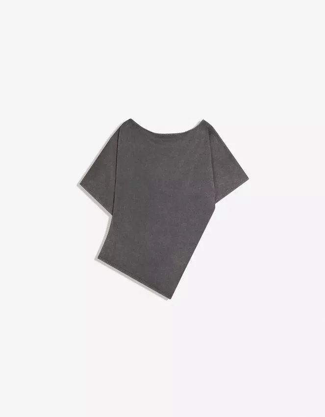 Asymmetric Print T-Shirt Asymmetric Print T-Shirt