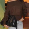 Asymmetric Ribbed Hem Sweater