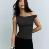 Asymmetric Ruched Strappy Bodysuit Asymmetric Ruched Strappy Bodysuit