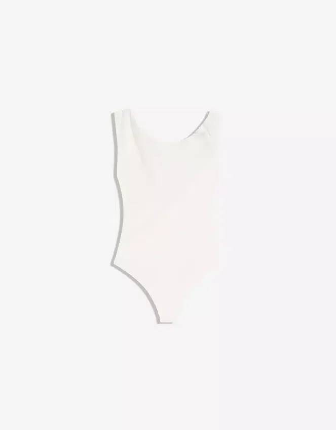 Asymmetric Ruched Strappy Bodysuit Asymmetric Ruched Strappy Bodysuit