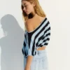 Asymmetric Striped Sweater Asymmetric Striped Sweater