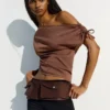 Asymmetric T-Shirt – Tops and Bodysuits Asymmetric T-Shirt – Tops and Bodysuits