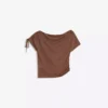 Asymmetric T-Shirt – Tops and Bodysuits Asymmetric T-Shirt – Tops and Bodysuits