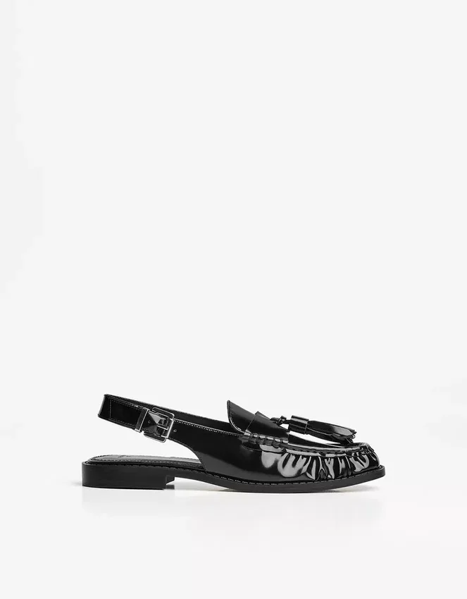 Backless Tassel Loafers Backless Tassel Loafers