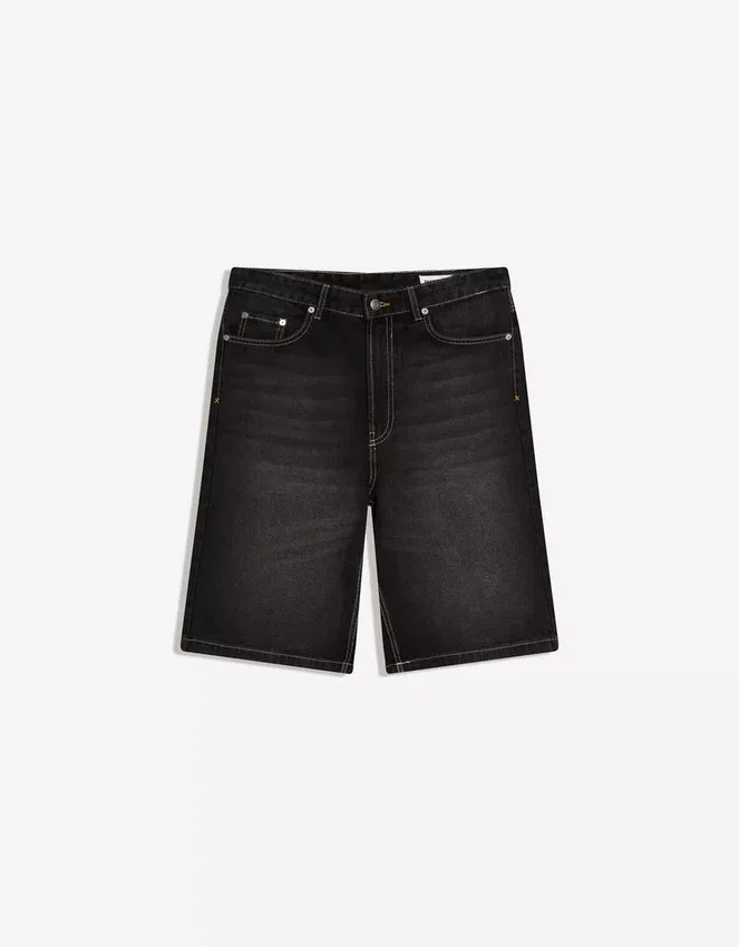 Baggy Denim Bermuda Shorts – Shorts and Jorts – Men Baggy Denim Bermuda Shorts – Shorts and Jorts – Men