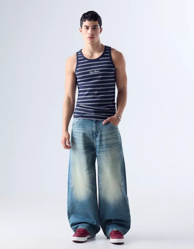 Baggy Jeans with Back Buckle – Jeans Baggy Jeans with Back Buckle – Jeans