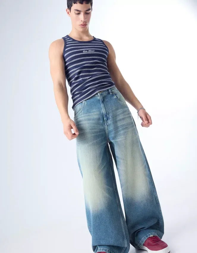 Baggy Jeans with Back Buckle – Jeans Baggy Jeans with Back Buckle – Jeans
