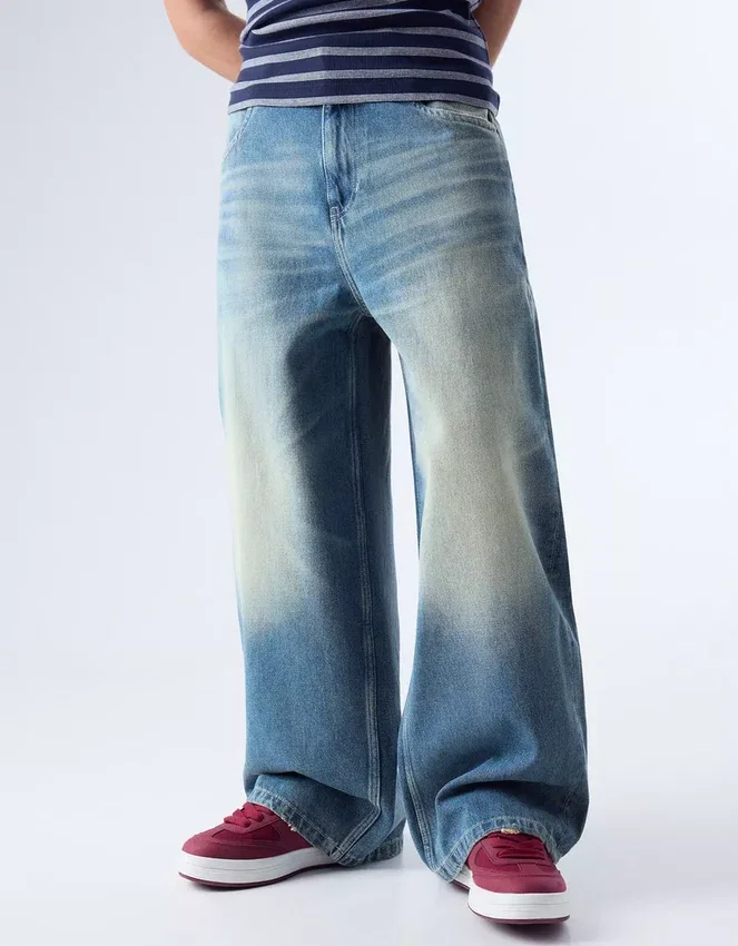 Baggy Jeans with Back Buckle – Jeans Baggy Jeans with Back Buckle – Jeans