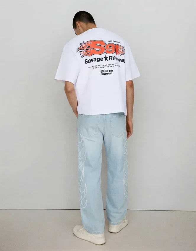 Baggy Jeans with Patch Baggy Jeans with Patch