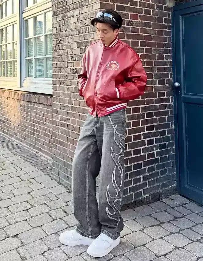 Baggy Jeans with Patch Baggy Jeans with Patch