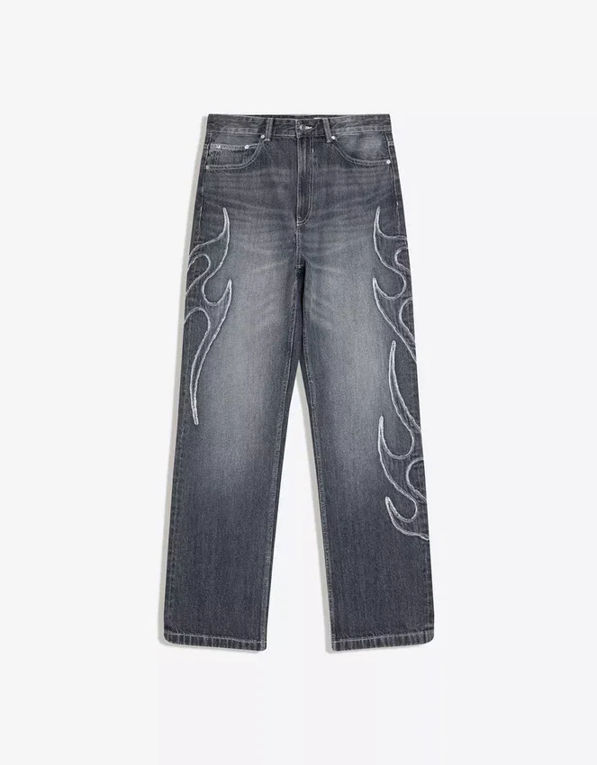 Baggy Jeans with Patch Baggy Jeans with Patch