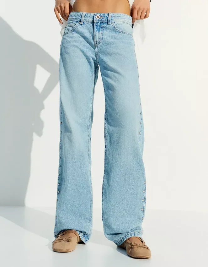 Baggy Jeans with Star Studs – Pants Baggy Jeans with Star Studs – Pants
