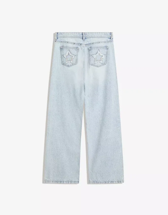 Baggy Jeans with Star Studs – Pants Baggy Jeans with Star Studs – Pants