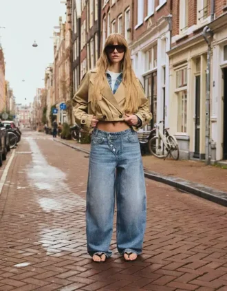 Balloon Effect Cropped Trench Coat – Jackets and Trench