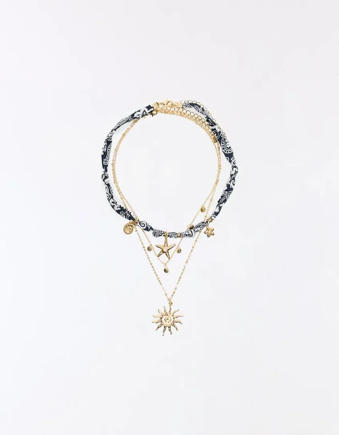 Bandana Necklace Pack with Marine Charms Bandana Necklace Pack with Marine Charms