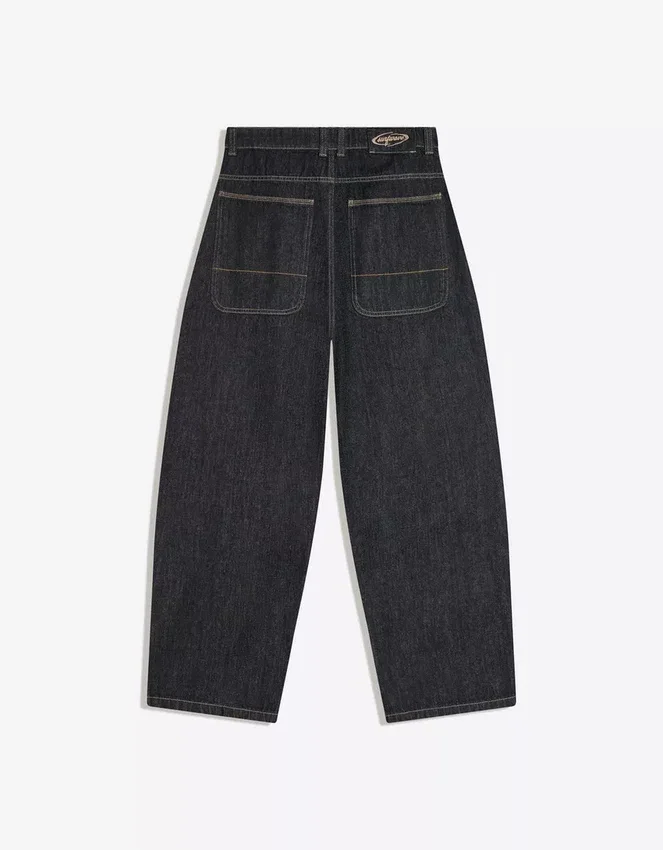 Barrel Jeans with Crossover Buttons – Jeans Barrel Jeans with Crossover Buttons – Jeans