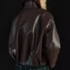Belted Faux Leather Bomber Jacket – Jackets and Trench