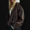 Belted Faux Leather Bomber Jacket – Jackets and Trench