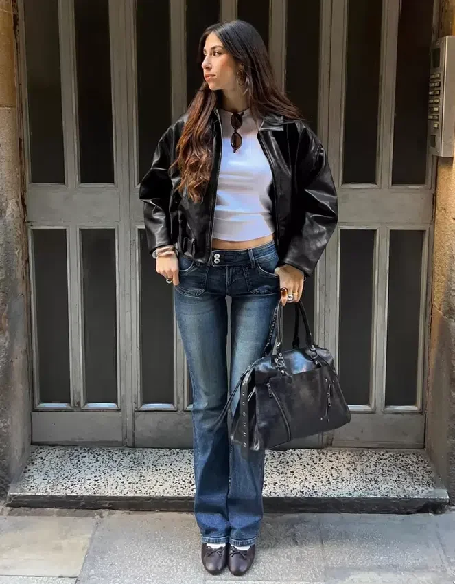 Belted Faux Leather Bomber Jacket – Jackets and Trench – Women Belted Faux Leather Bomber Jacket – Jackets and Trench – Women