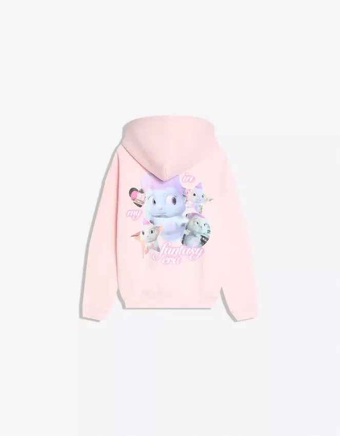 Bibble Print Hood Sweatshirt with Hood – Tops and Bodysuits Bibble Print Hood Sweatshirt with Hood – Tops and Bodysuits