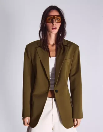 Blazer with Back Buckle – Jackets and Trench