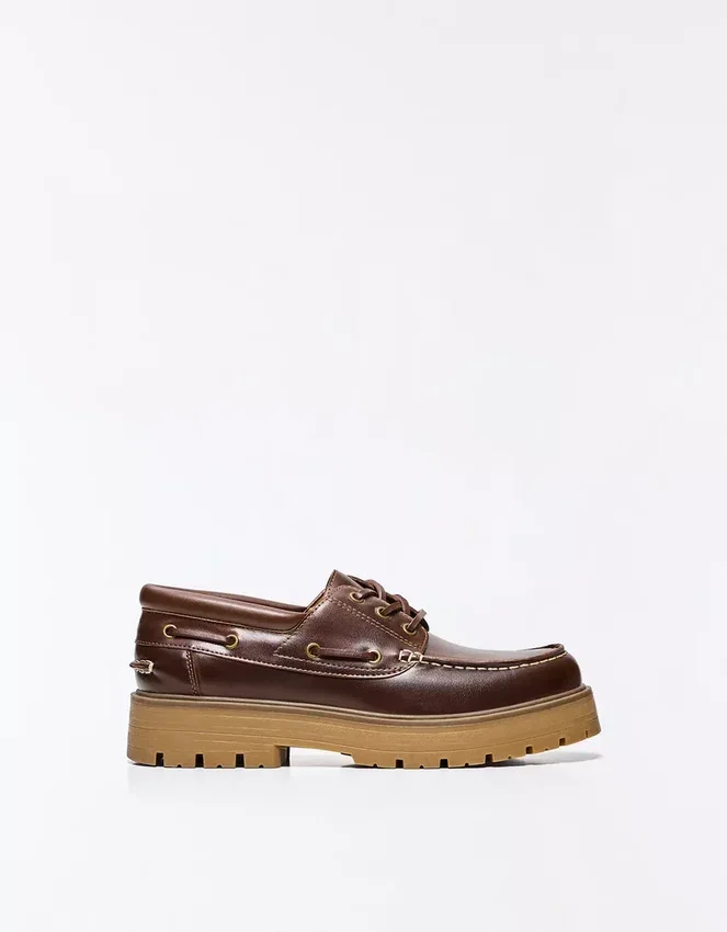 Boat Shoe with Chunky Sole – Smart Shoes Boat Shoe with Chunky Sole – Smart Shoes