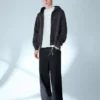Boxy Fit Cropped Zip-Up Sweatshirt – Sweatshirts & Hoodies – Men Boxy Fit Cropped Zip-Up Sweatshirt – Sweatshirts & Hoodies – Men