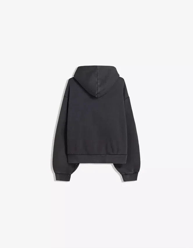 Boxy Fit Cropped Zip-Up Sweatshirt – Sweatshirts & Hoodies – Men Boxy Fit Cropped Zip-Up Sweatshirt – Sweatshirts & Hoodies – Men