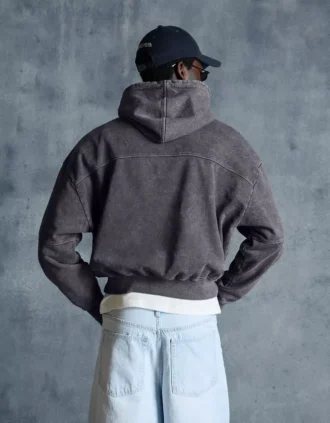 Boxy Fit Faded Hoodie – Sweatshirts & Hoodies