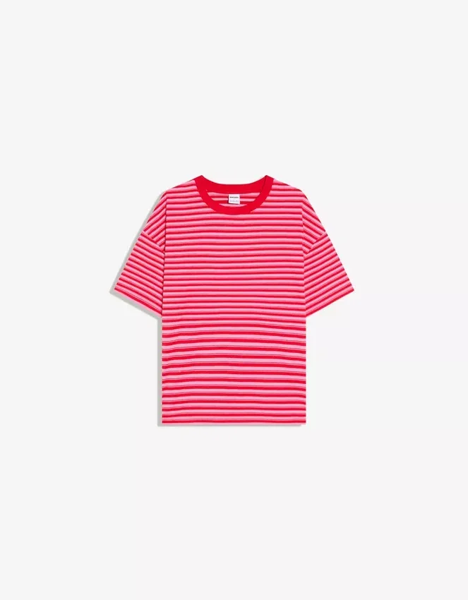 Boxy Fit Striped T-Shirt – T-Shirts Boxy Fit Striped T-Shirt – T-Shirts