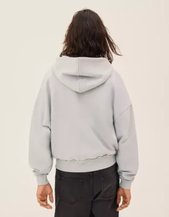 Boxy Fit Zip-Up Sweatshirt with Print – Sweatshirts & Hoodies