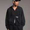Boxy Fit Zip-Up Sweatshirt with Print – Sweatshirts & Hoodies – Men