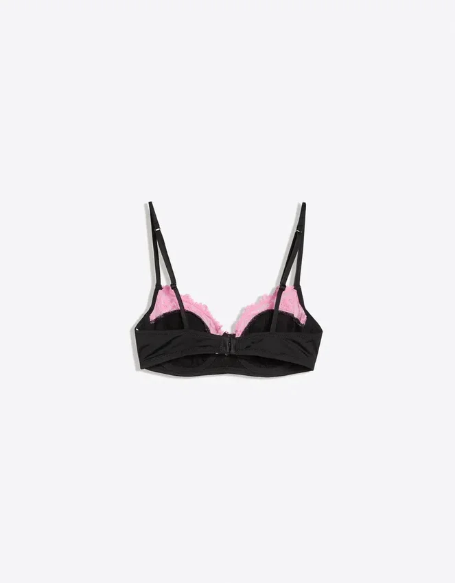 Bra with Underwire and Contrast Lace Bra with Underwire and Contrast Lace