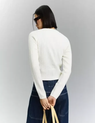 Braided Button-Up Cardigan – Sweaters and Cardigans Braided Button-Up Cardigan – Sweaters and Cardigans