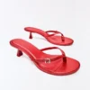Buckle Thong Heel Sandal – Women