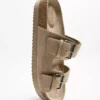 Buckled Flat Slider Sandals