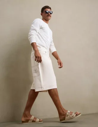 Buckled Flat Slider Sandals – Shoes