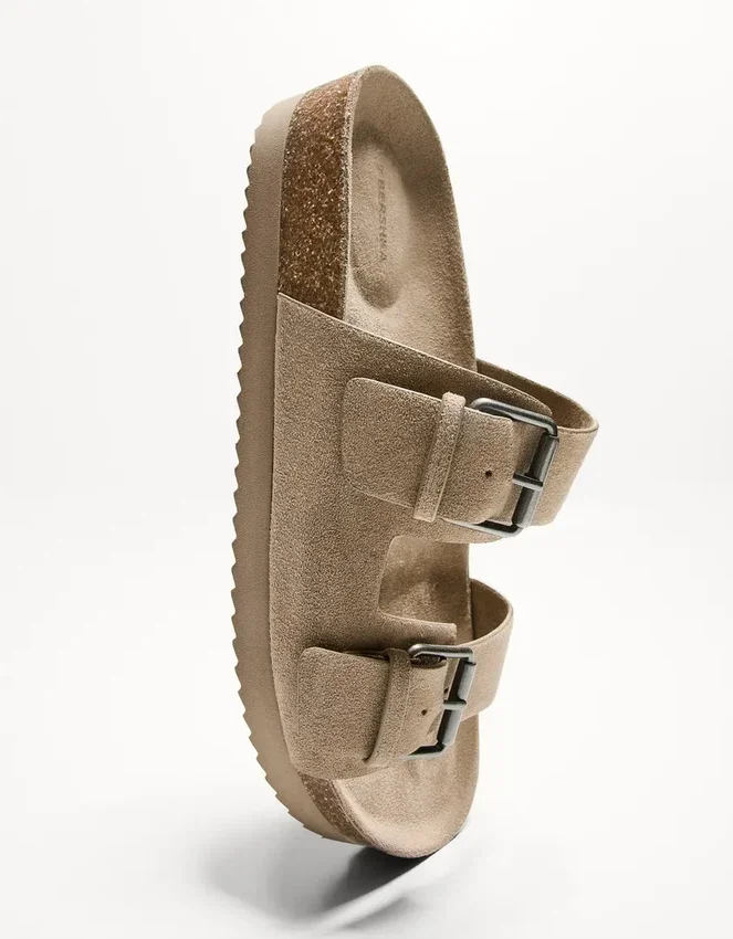 Buckled Flat Slider Sandals – Shoes Buckled Flat Slider Sandals – Shoes