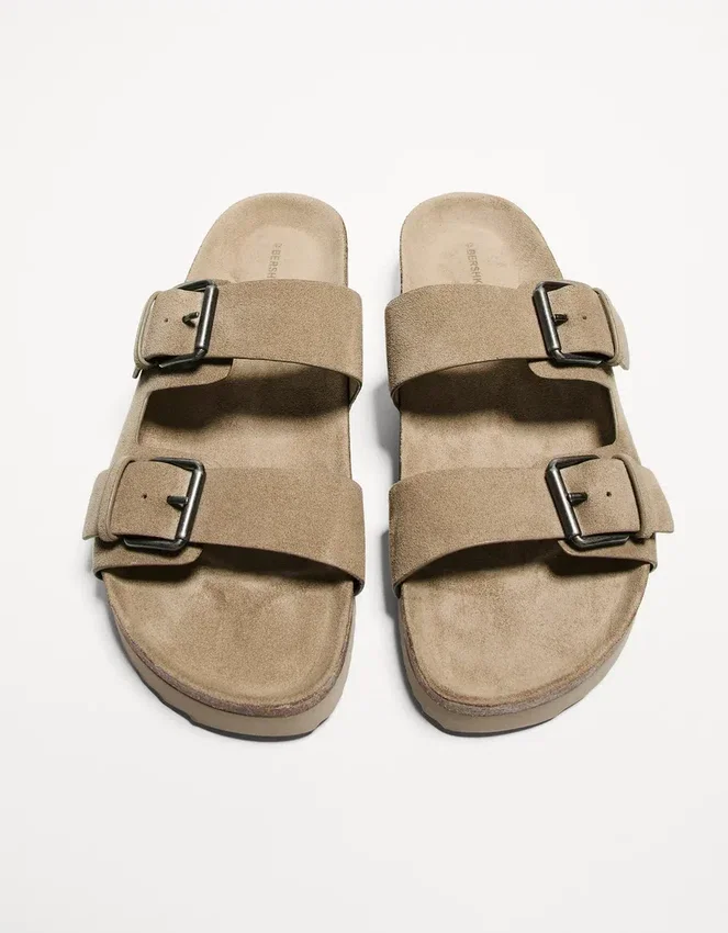 Buckled Flat Slider Sandals – Shoes Buckled Flat Slider Sandals – Shoes