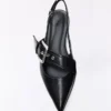 Buckled Slingback Ballet Flats – Flat Shoes