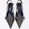 Buckled Slingback Kitten-Heel Shoes Buckled Slingback Kitten-Heel Shoes