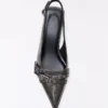Buckled Slingback Kitten-Heel Shoes – Heeled Shoes Buckled Slingback Kitten-Heel Shoes – Heeled Shoes